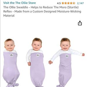 Ollie swaddle in lavender